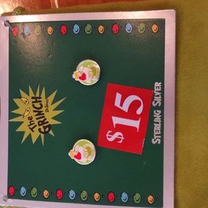 Sterling silver the Grinch earrings